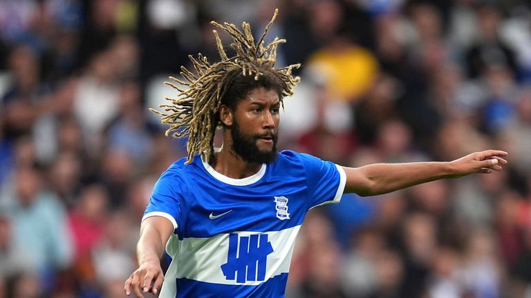 Dion Sanderson in action during pre-season  for Birmingham against Rangers