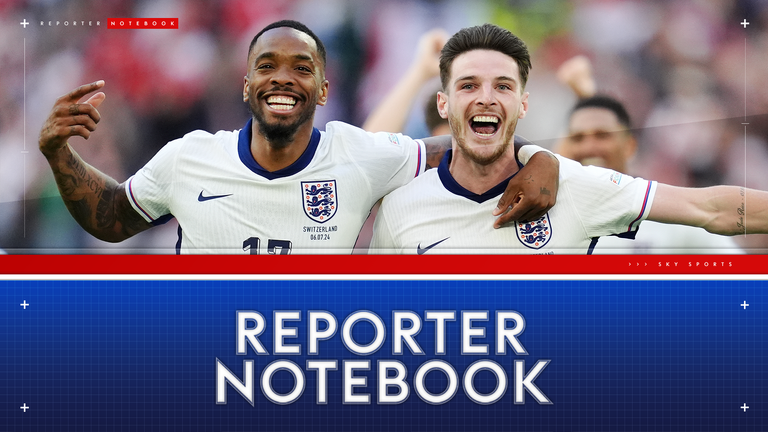 Ivan Toney and Declan Rice were all smiles after England's shootout win over Switzerland
