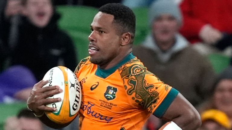 Filipo Daugunu grabbed two crucial tries for Australia in their win over Wales