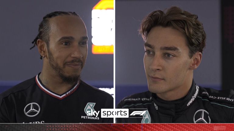 Mercedes drivers Lewis Hamilton and George Russell discuss their car troubles following the first two practice sessions of the Belgian Grand Prix.
