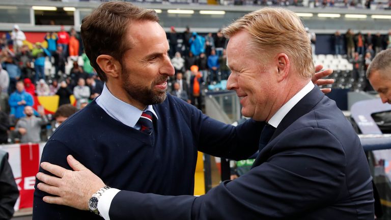 Gareth Southgate (left) and Ronald Koeman.