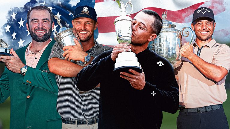 All four golf majors were won by Americans in 2024
