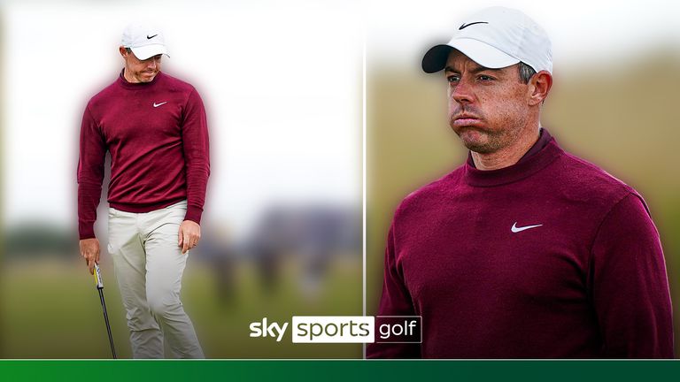 McIlroy made an eight on the par-five fourth in his second round at Royal Troon