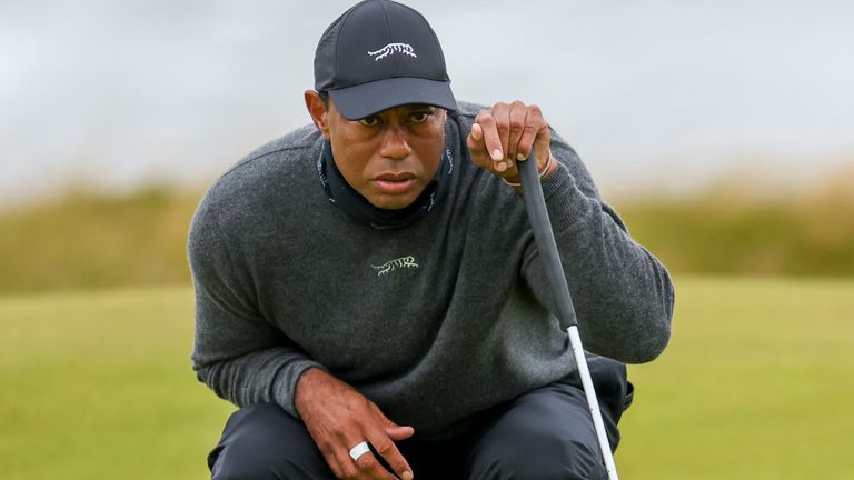 Woods has played a limited schedule since career-threatening injuries in a car crash in February 2021