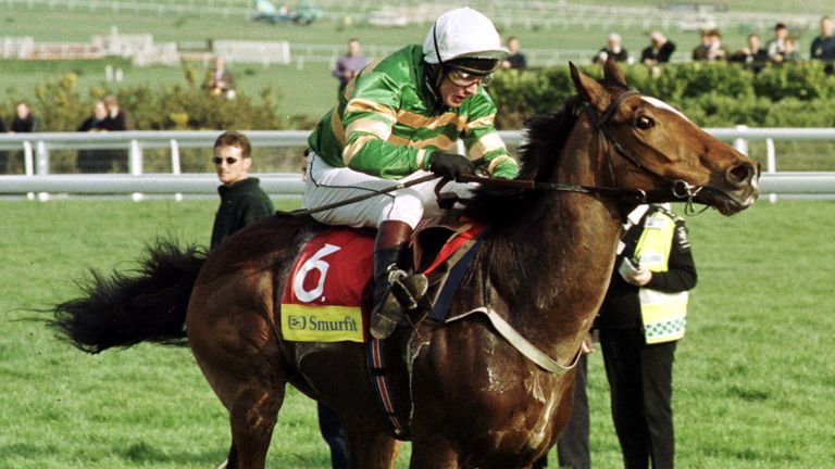 Istabraq en route to 1999 Champion Hurdle glory