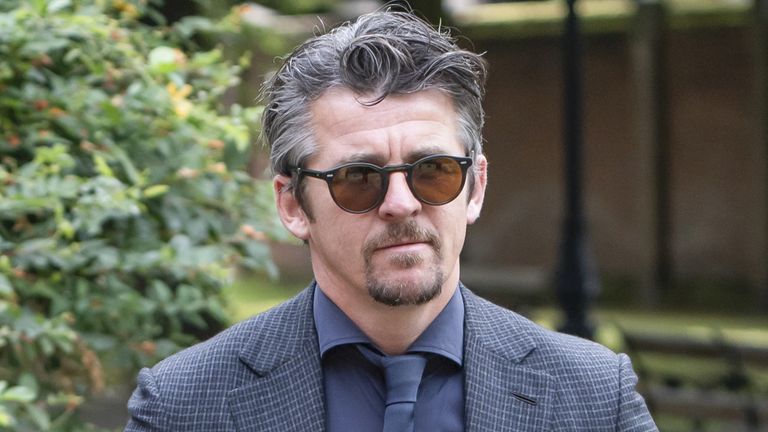 Joey Barton arrives at the Warrington Combined Crown and Magistrates Court Centre