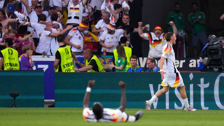 Joshua Kimmich has assisted his second goal at the 2024 European Championship, more than any other Germany player