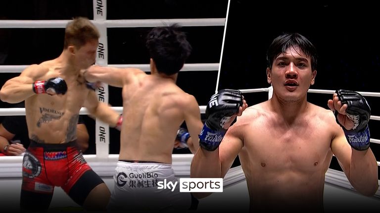 Katsuaki Aosagi delivered a devastating right hand to Jung Jun Hee to win his debut ONE match.