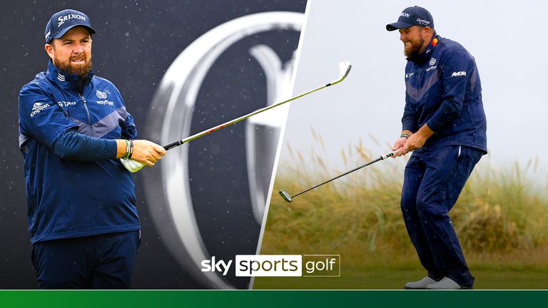 Shane Lowry shot a six-over-par 77 on day three of The Open at Royal Troon as he squandered his overnight lead in treacherous conditions