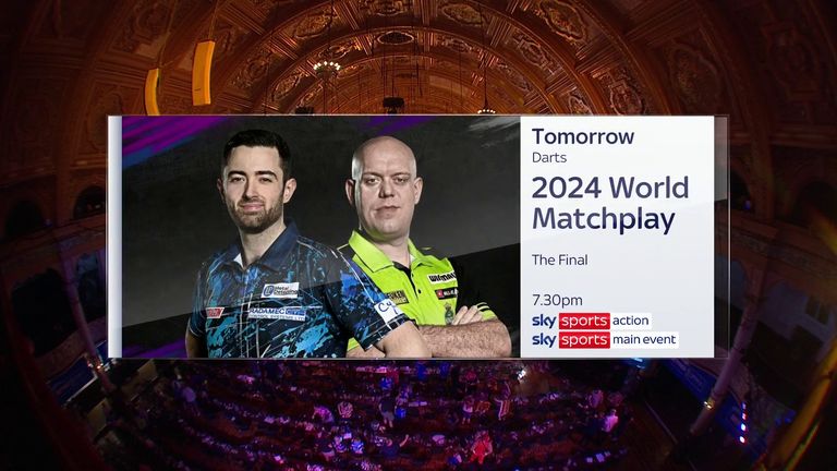 Luke Humphries and Michael van Gerwen at the World Matchplay