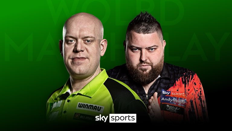 Michael van Gerwen and Michael Smith at the World Matchplay