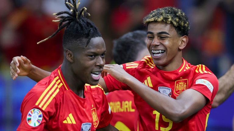 Nico Williams and Lamine Yamal starred for Spain at Euro 2024