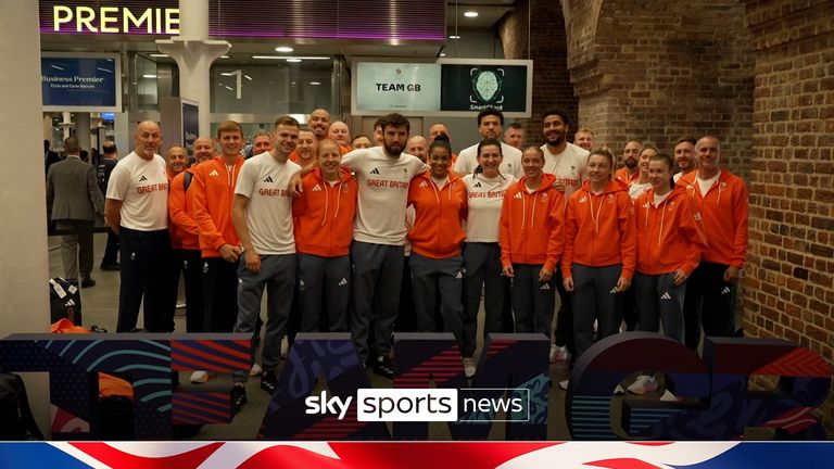 Sky Sports News' Geraint Hughes reports on the first Team GB athletes having arrived in Paris ahead of the upcoming Olympics.
