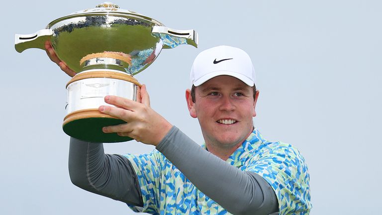 Robert MacIntyre celebrates his Scottish Open victory