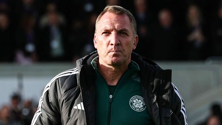 AYR, SCOTLAND - JULY 05: Celtic manager Brendan Rodgers during a pre-season friendly match between Ayr United and Celtic at Somerset Park, on July 05, 2024, in Ayr, Scotland. (Photo by Craig Foy / SNS Group)