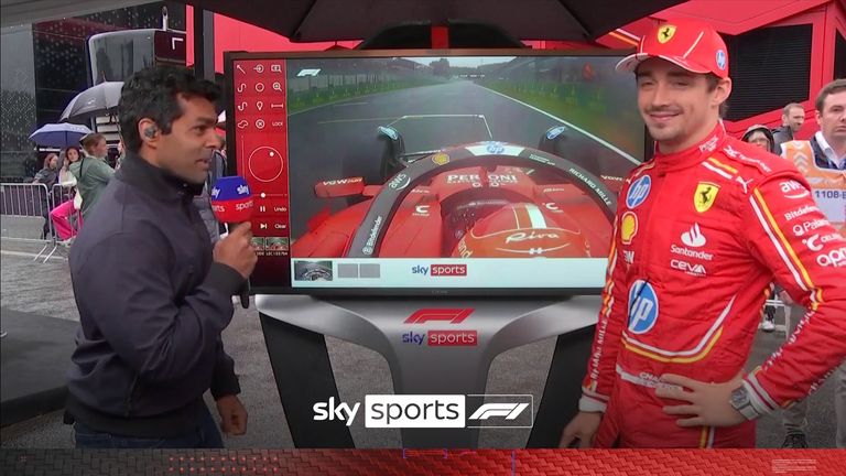 Ferrari's Charles Leclerc joins Karun Chandhok at the SkyPad to look back at his pole lap in qualifying for the Belgian Grand Prix.