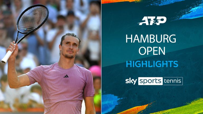 Watch highlights as Alexander Zverev reaches the final of the Hamburg Open with a 6-2 6-4 win over Pedro Martinez.