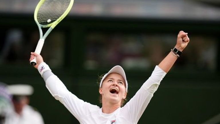 2021 French Open champion Barbora Krejcikova is into a first Wimbledon women's singles final