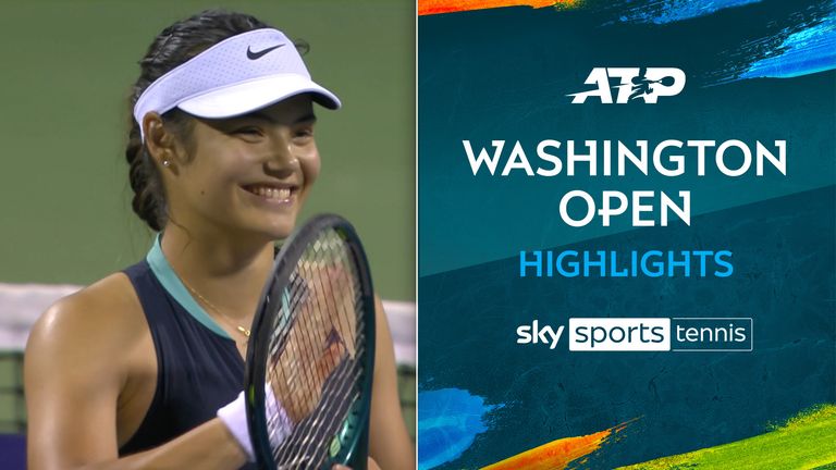 Emma Raducanu Washington Open highlights