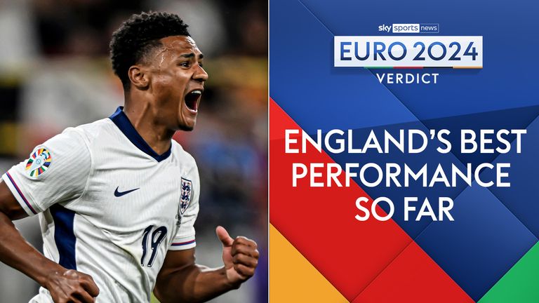 10 July 2024, North Rhine-Westphalia, Dortmund: Soccer, UEFA Euro 2024, European Championship, Netherlands - England, Final round, Semi-final, Dortmund stadium, England&#39;s Ollie Watkins celebrates after his goal to make it 1-2.