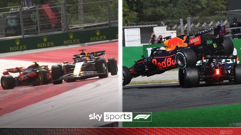 Following Max Verstappen's dramatic crash with Lando Norris during the Austrian Grand Prix, we look at the five biggest collisions of his F1 career.