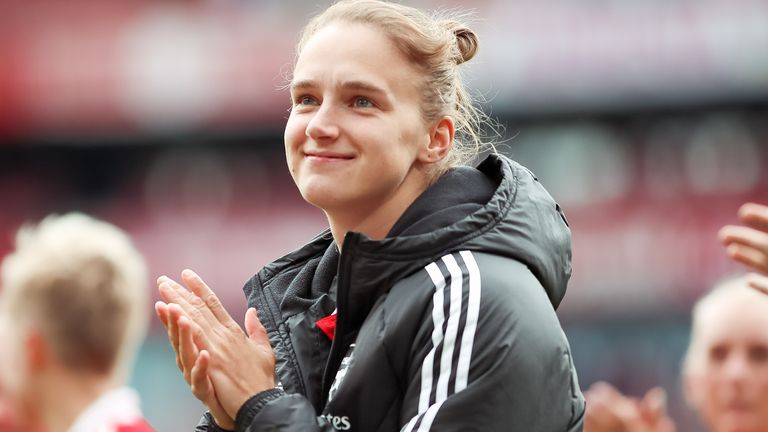 File photo dated 24-09-2022 of Arsenal's Vivianne Miedema celebrates. Arsenal forward Vivianne Miedema is to leave the club when her contract expires at the end of the season. Issue date: Monday May 13, 2024.