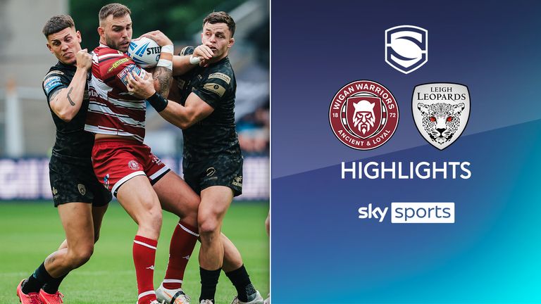 Highlights of the Super League match between Wigan Warriors and Leigh Leopards. Images from: SWPix
