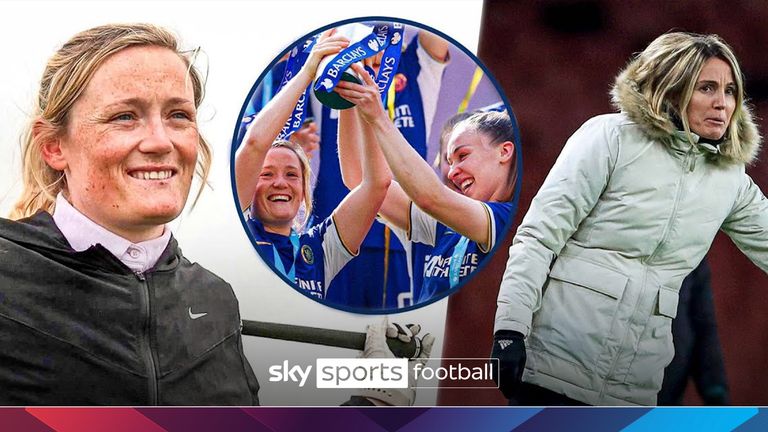 Erin Cuthbert reacts to new Chelsea manager while showing off her golf skills