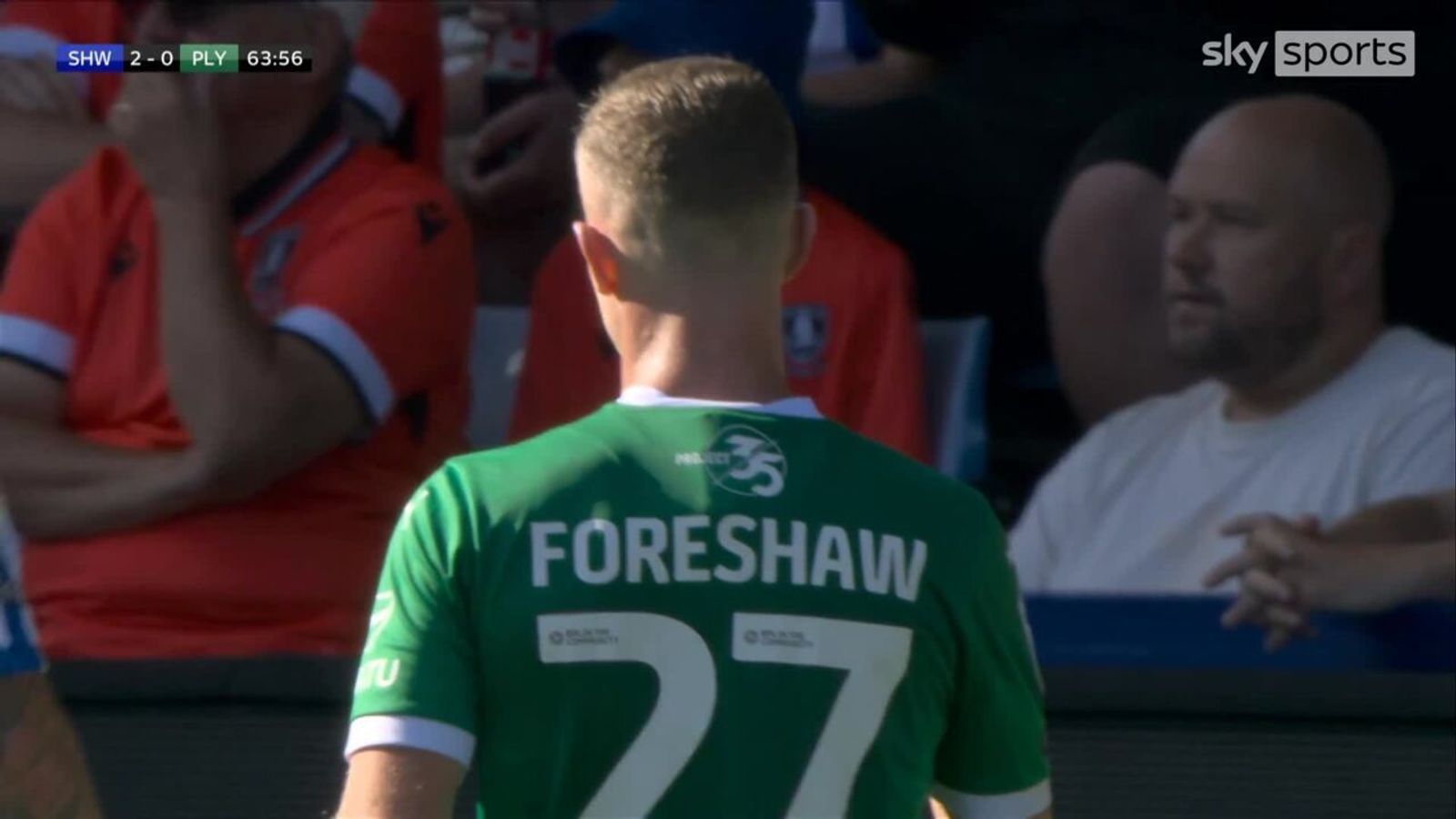 'Forshaw isn't difficult to spell!' | Plymouth get own player's name wrong 'Forshaw isn't difficult to spell!' | Plymouth get own player's name wrong