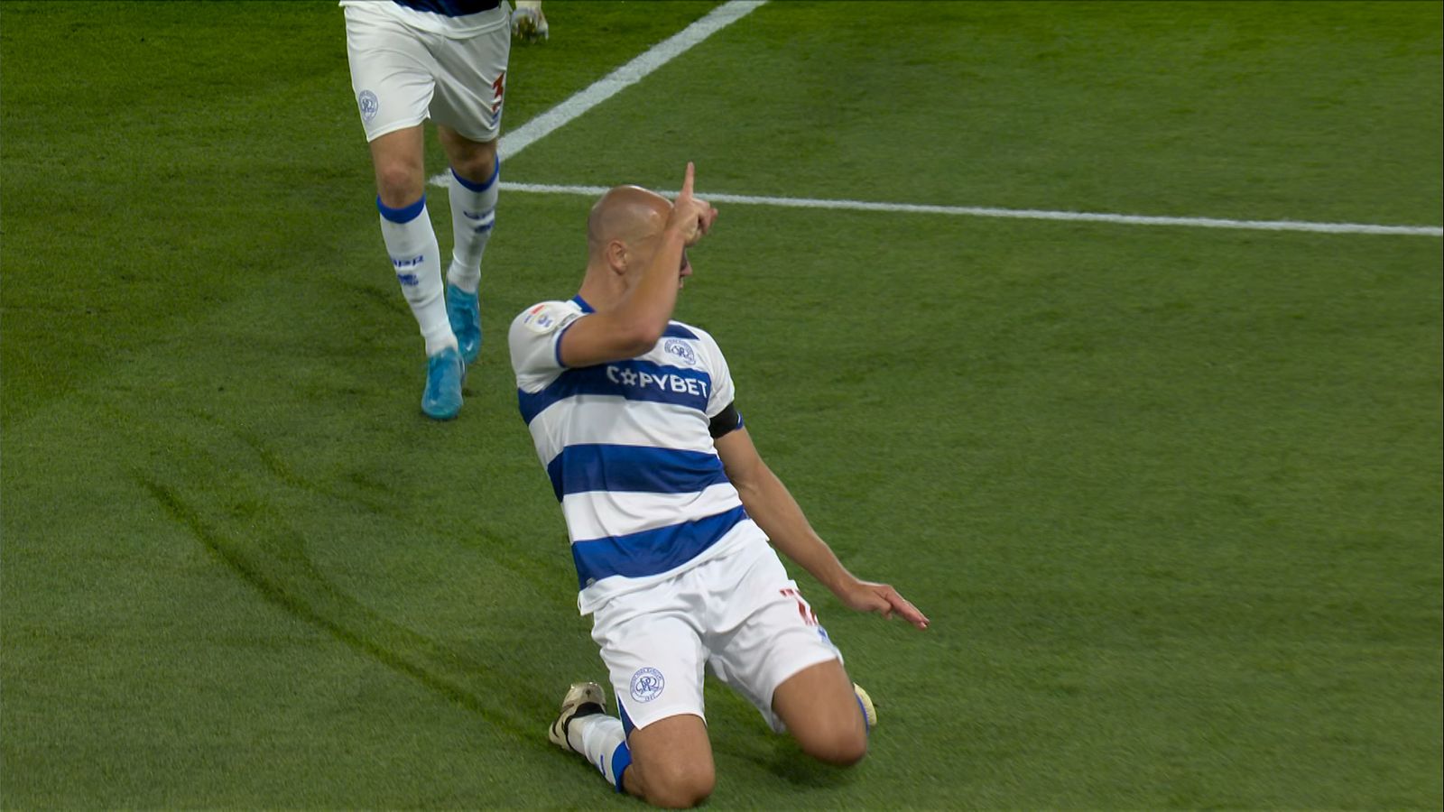 Michael Frey nets QPR's second goal in three minutes at Kenilworth Road ...