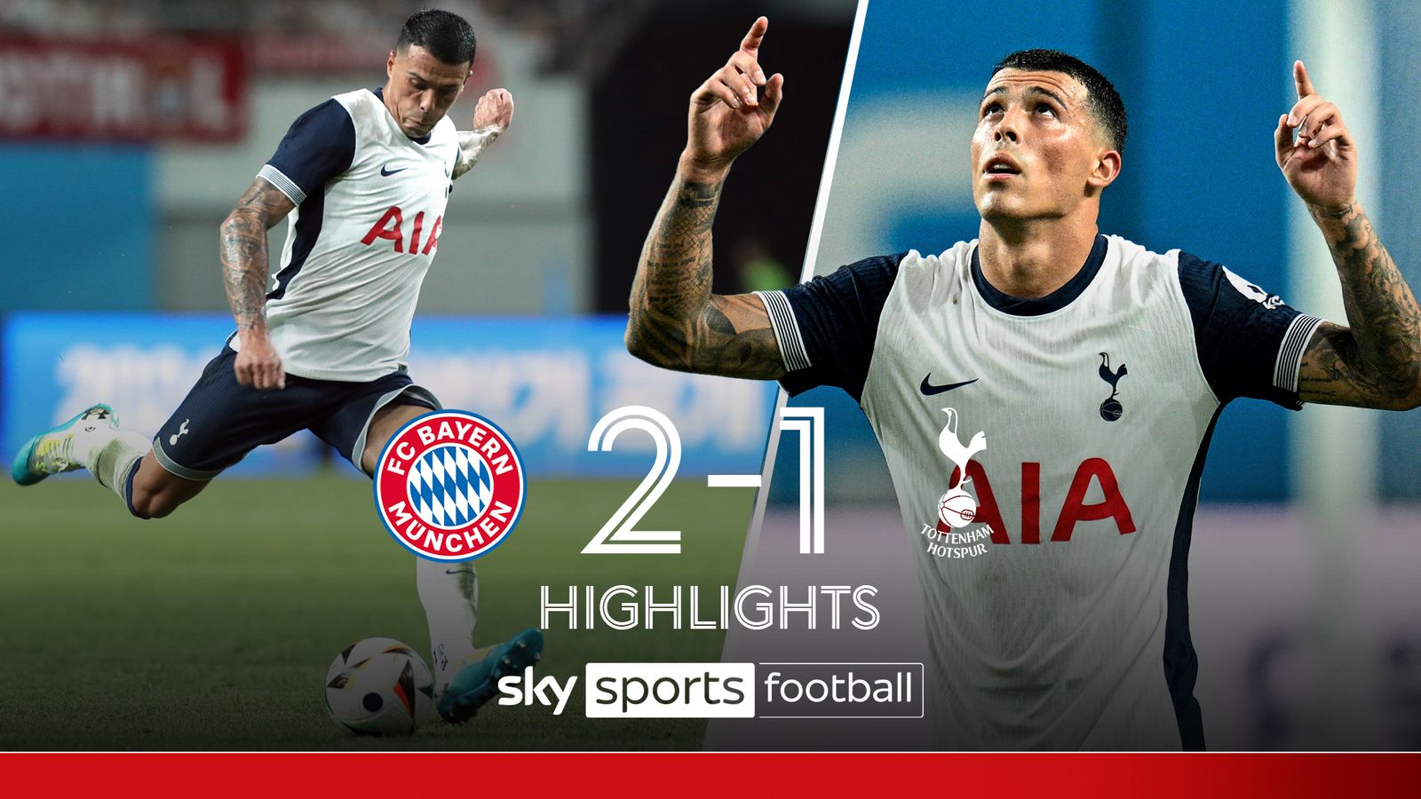 Highlights: Pedro Porro scores stunner as Tottenham lose to Vincent Kompany's Bayern Munich - Sky Sports