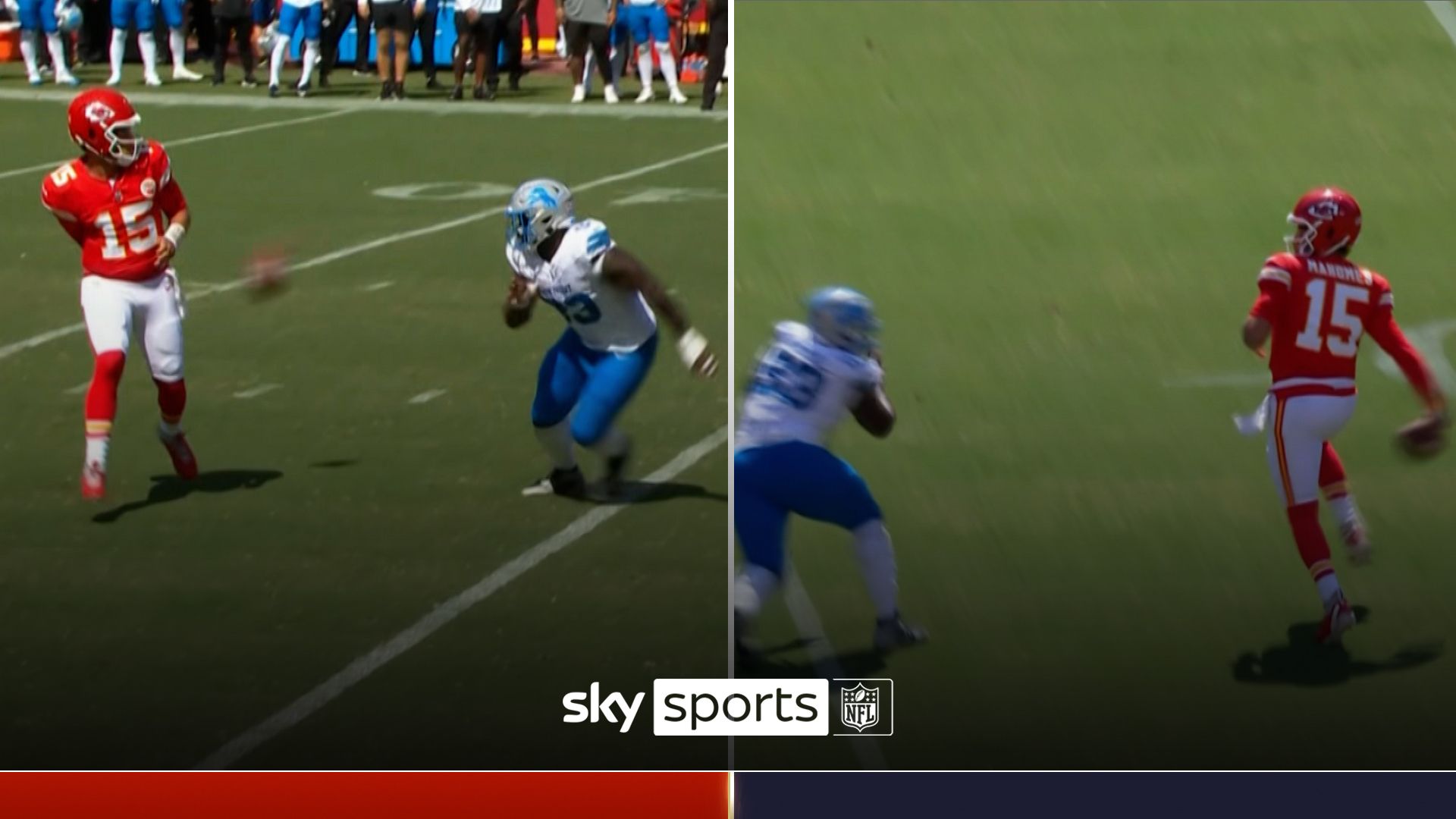 'I've never seen that before!' | Mahomes throws behind-the-back pass