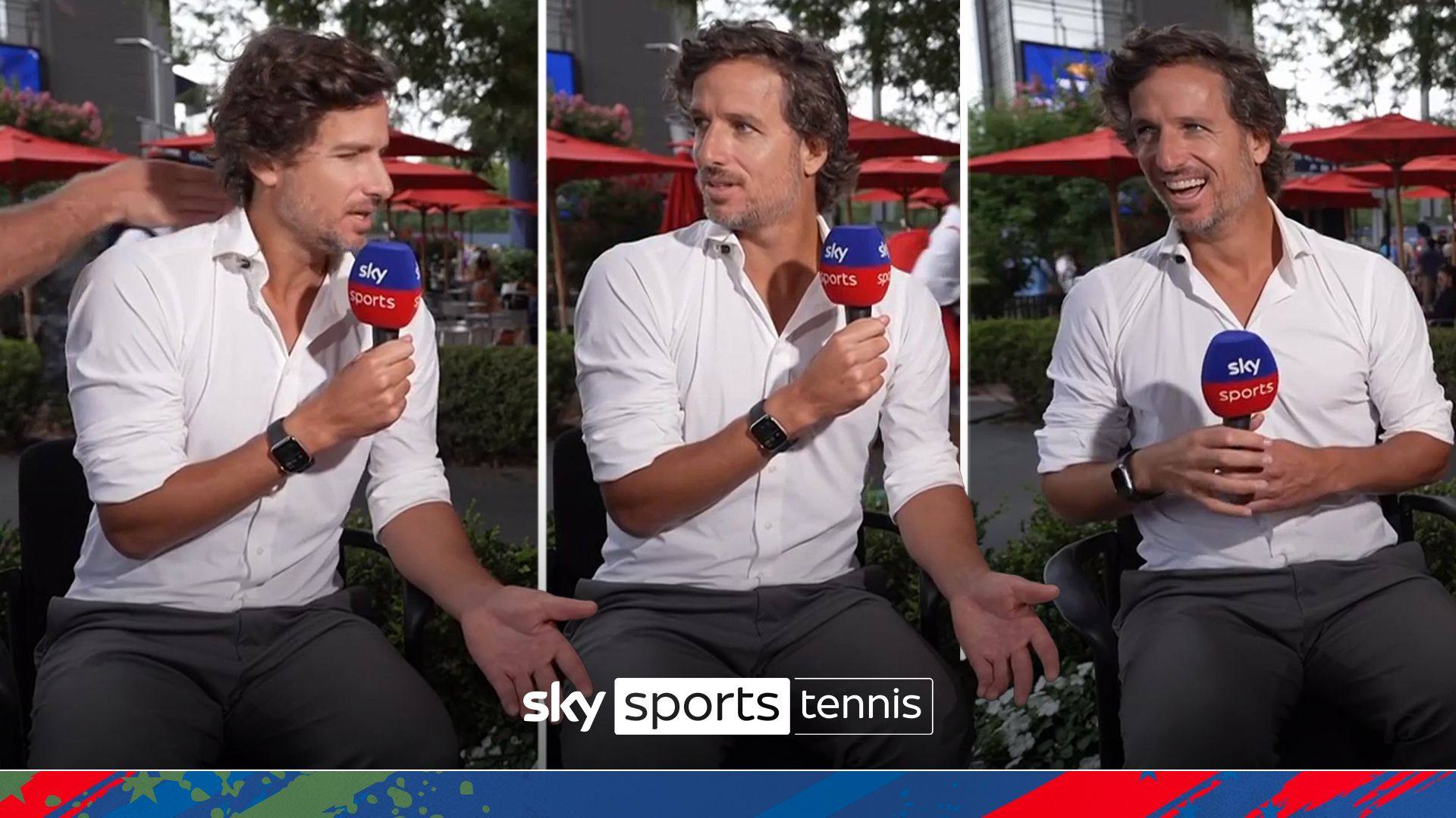 HILARIOUS moment as Lopez discovers a bug on his shoulder mid-interview