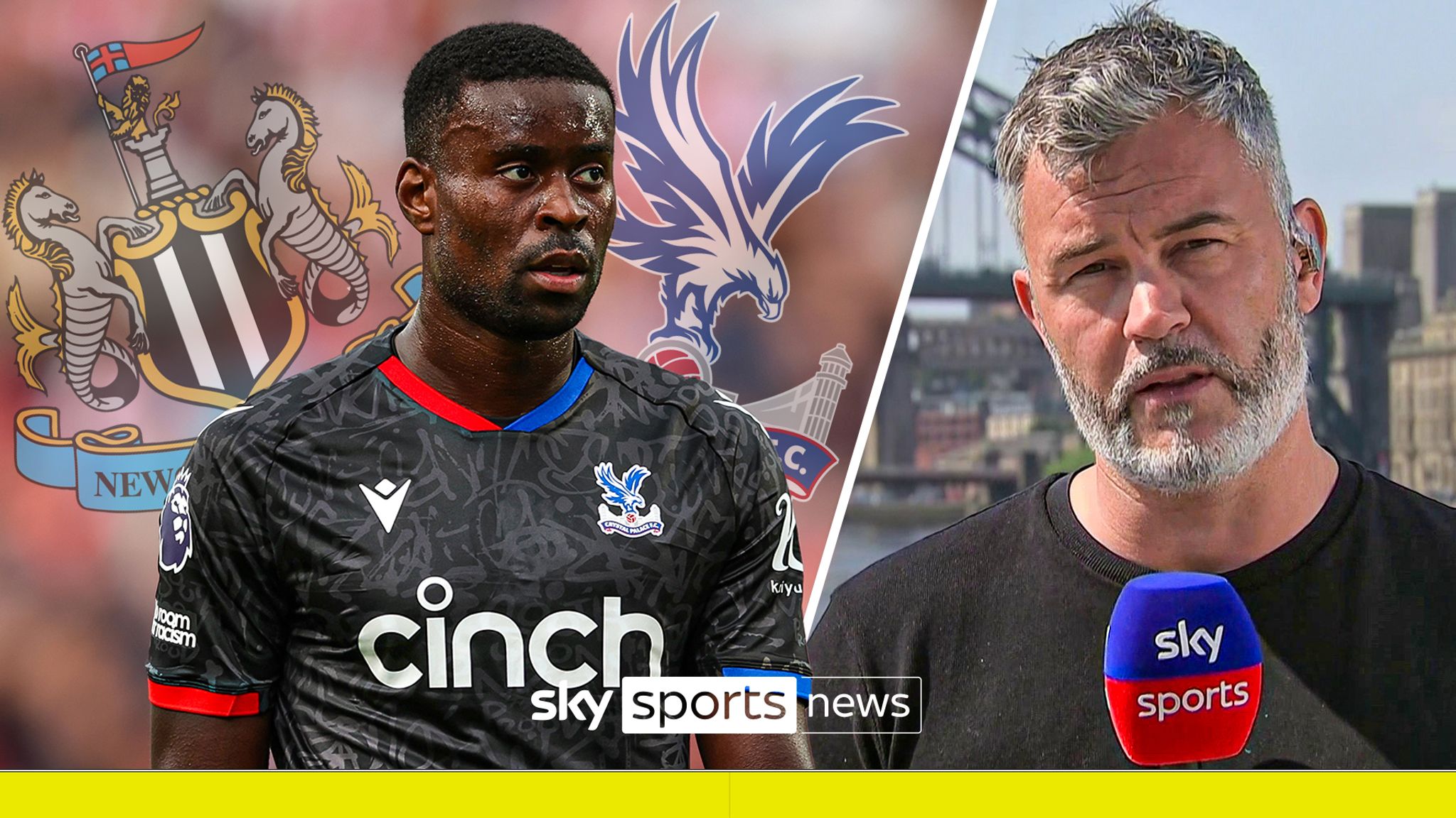 Sky Sports reporter Keith Downie provides further details behind Newcastle's third bid for the Crystal palace and England centre-back Marc Guehi.