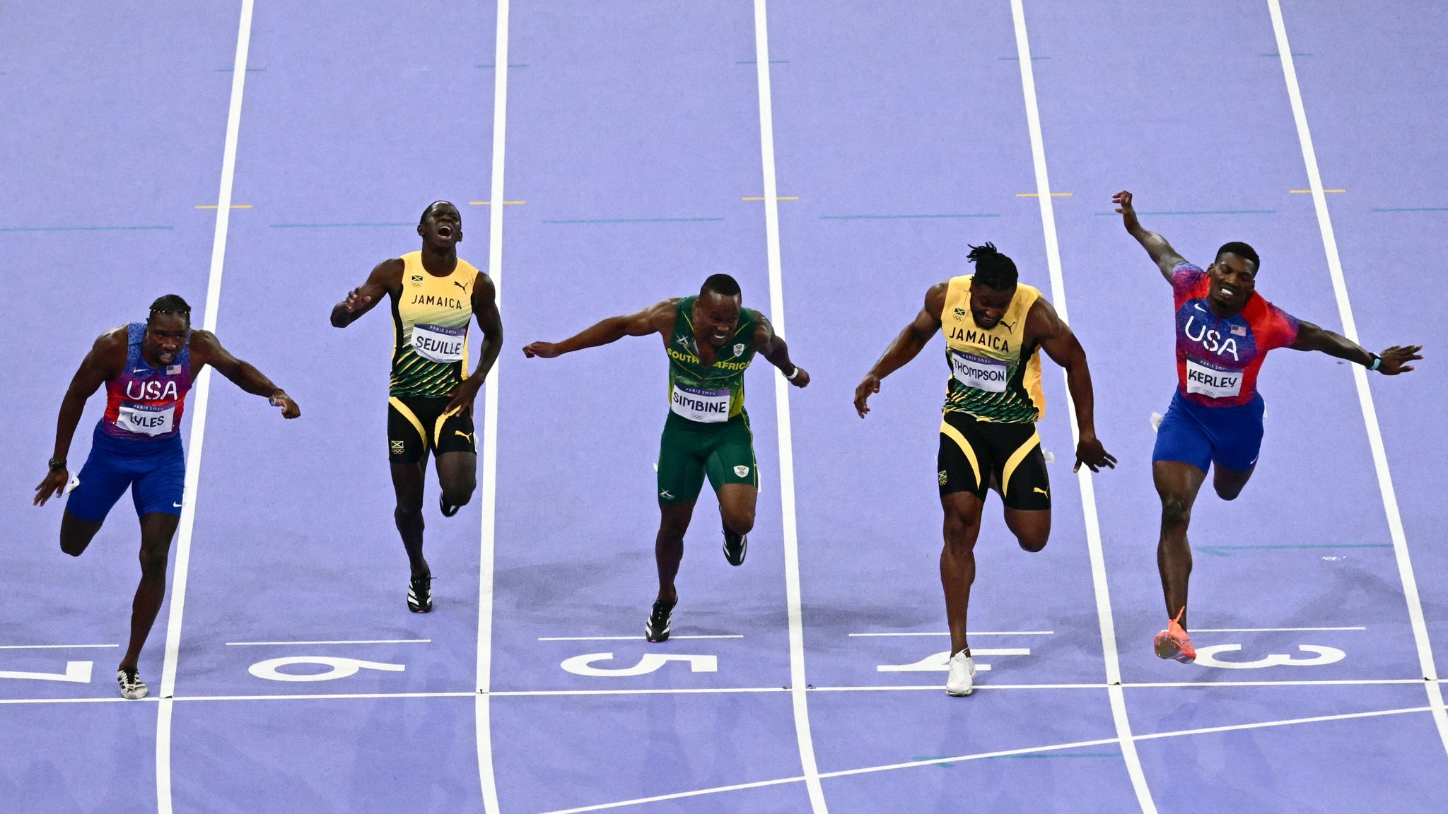 Olympics 2025 men's 100m final USA's Noah Lyles wins gold in Paris