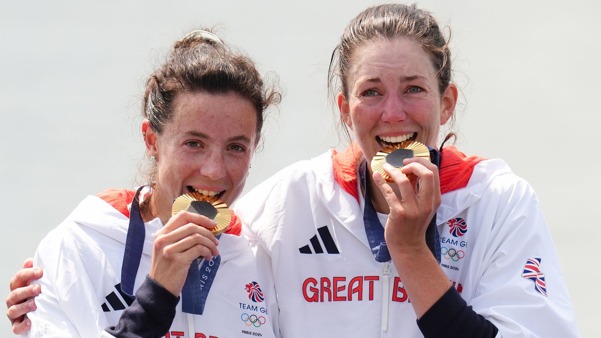 Olympics 2024 GB rowers Emily Craig and Imogen Grant, trampolinist