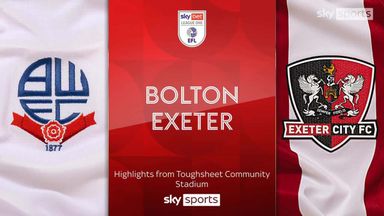 Bolton 0-2 Exeter