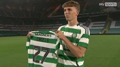 Record signing Engels arrives at Celtic Park!