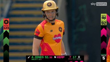 Jones smashes eight boundaries on way to half-century