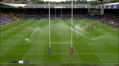 Players DRENCHED! Sprinklers go off before end of Magic Weekend game one!