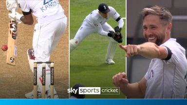 'He won't drop that!' | Woakes grabs his third wicket of the day 