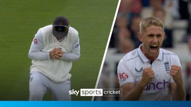 'Straight in the bread basket!' | Root makes another catch to take second wicket