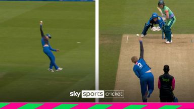 'Have a look at this!' | Dean makes sensational catch then takes big wicket