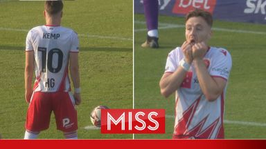 From hero to zero! | Kemp wins penalty before woeful miss!