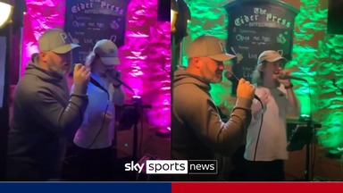 Rooney stuns Plymouth locals with karaoke performance!