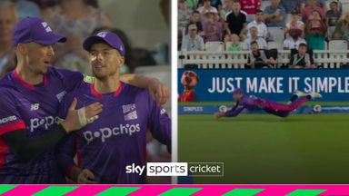 'Great athleticism!' | Santner takes blinding catch!