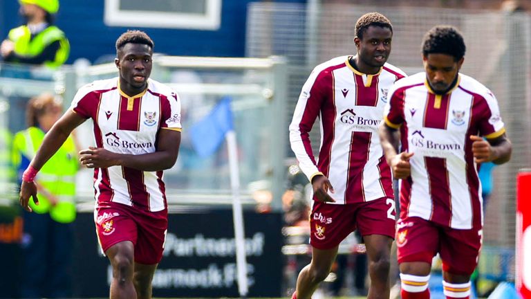 Adama Sidibeh broke the deadlock at Rugby Park