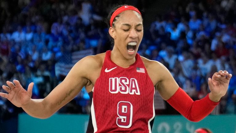 United States' A'ja Wilson (Associated Press)