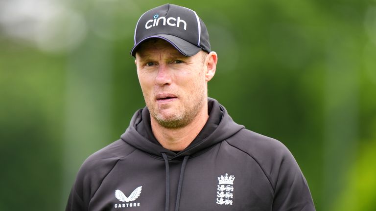 England Nets Session - Friday 24th May - Edgbaston
England coach Andrew Flintoff during a nets session at Edgbaston, Birmingham. Picture date: Friday May 24, 2024.