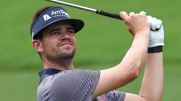 Beau Hossler during round one of the PGA Tour's Wyndham Championship (Getty Images)